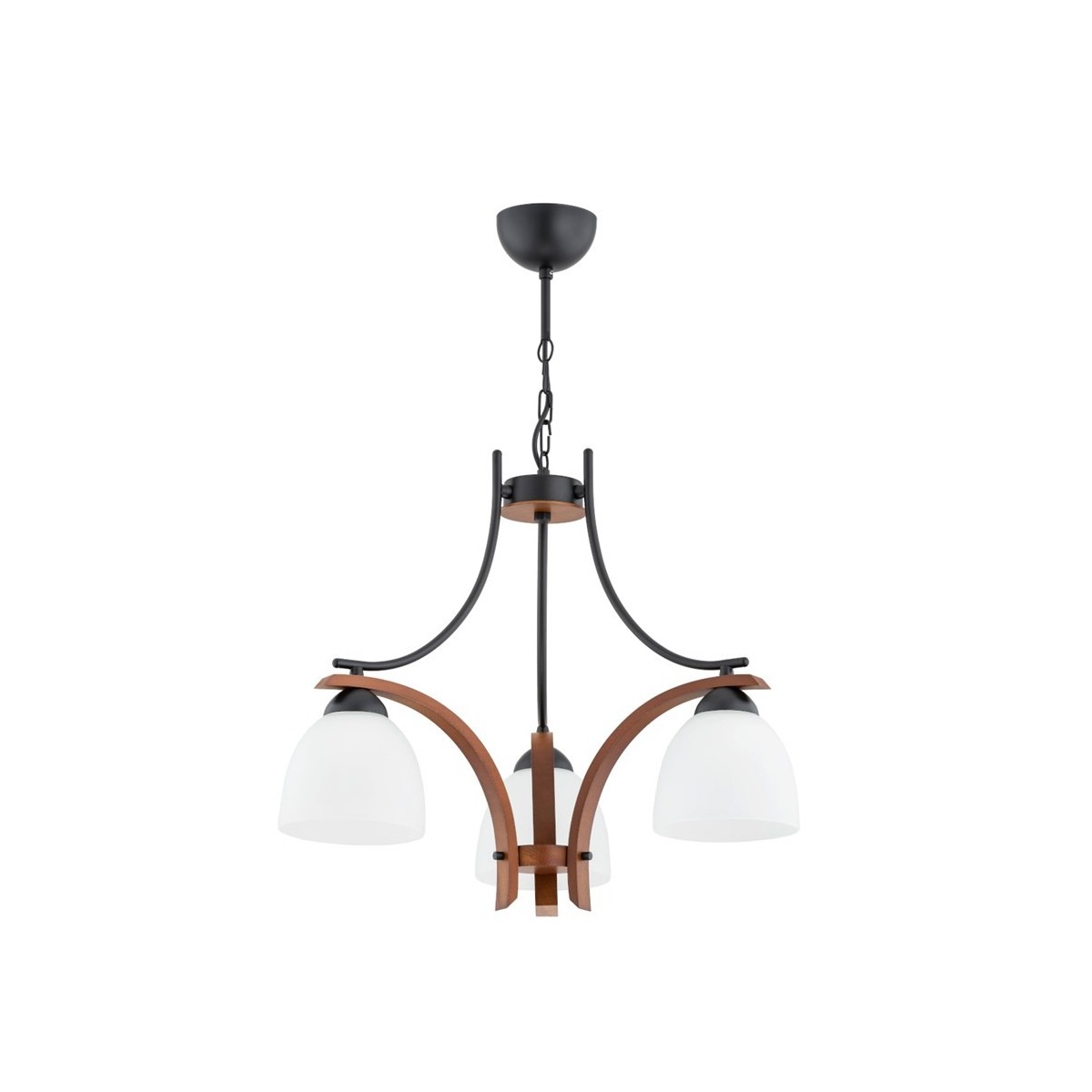 ŻYRANDOL ALFA BAFIA 3xE27 DREWNIANY