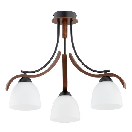 LAMPA SUFITOWA ALFA BAFIA 3xE27 DREWNIANA