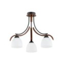 LAMPA SUFITOWA ALFA BAFIA 3xE27 DREWNIANA