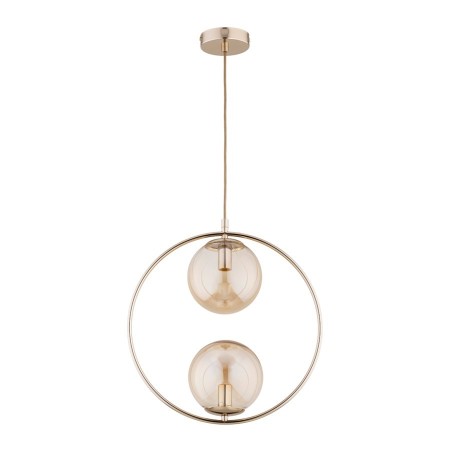 LAMPA WISZĄCA ALFA ADINO 54 ZŁOTA 2xE14