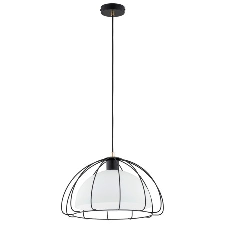 LAMPA WISZĄCA ALFA NERSY CZARNO-BIAŁA 1xE27