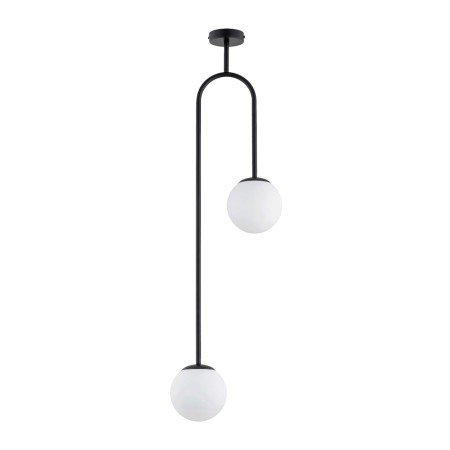 LAMPA SUFITOWA ALFA VECTOR CZARNA 2xE14
