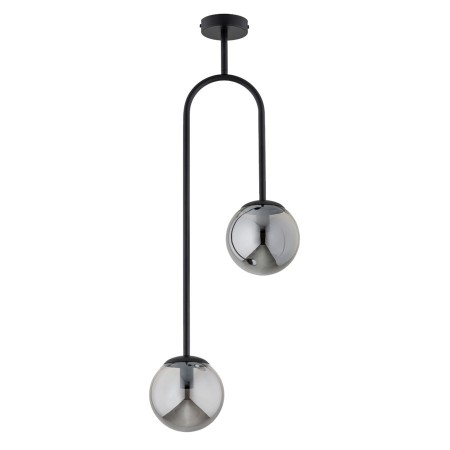 LAMPA SUFITOWA ALFA VECTOR M CZARNA 2xE14
