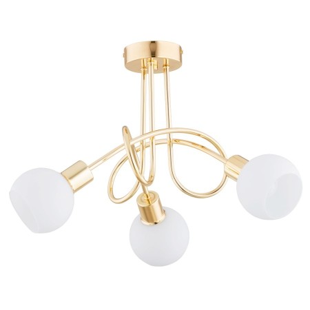 LAMPA SUFITOWA ALFA ERYKA ZŁOTA 3xE14