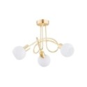LAMPA SUFITOWA ALFA ERYKA ZŁOTA 3xE14