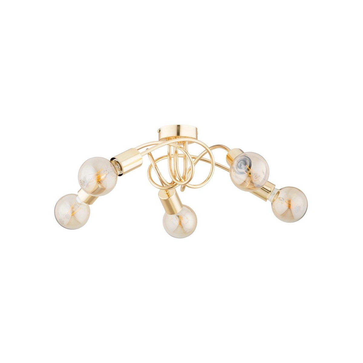 LAMPA SUFITOWA ALFA FARTA GOLD 5xE27