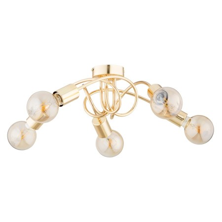LAMPA SUFITOWA ALFA FARTA GOLD 5xE27