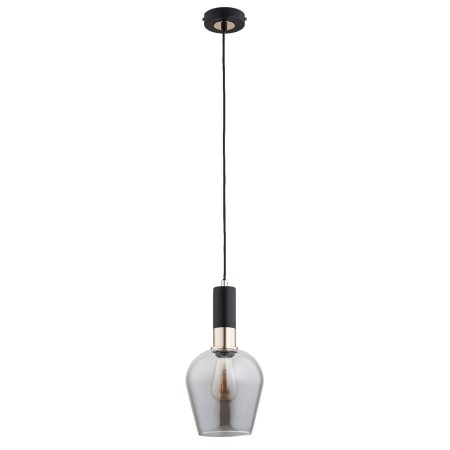 LAMPA WISZĄCA ALFA GARDA CZARNO-ZŁOTA 1xE27
