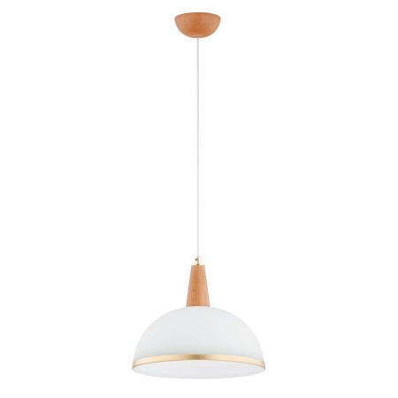 LAMPA WISZĄCA ALFA REYNO DREWNIANA 1xE27