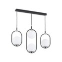 LAMPA WISZĄCA ALFA AMARO CZARNO-CHROMOWANA 3xE14