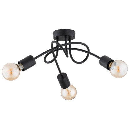 LAMPA SUFITOWA ALFA DISEL CZARNA 3xE27