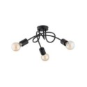LAMPA SUFITOWA ALFA DISEL CZARNA 3xE27