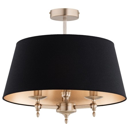 LAMPA SUFITOWA ALFA ROKSANA ZŁOTO-CZARNA 3xE14