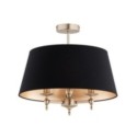 LAMPA SUFITOWA ALFA ROKSANA ZŁOTO-CZARNA 3xE14