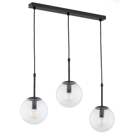 LAMPA WISZĄCA ALFA SEBIA CZARNA 3xE14