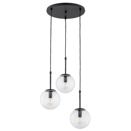 LAMPA WISZĄCA ALFA SEBIA CZARNA 3xE14