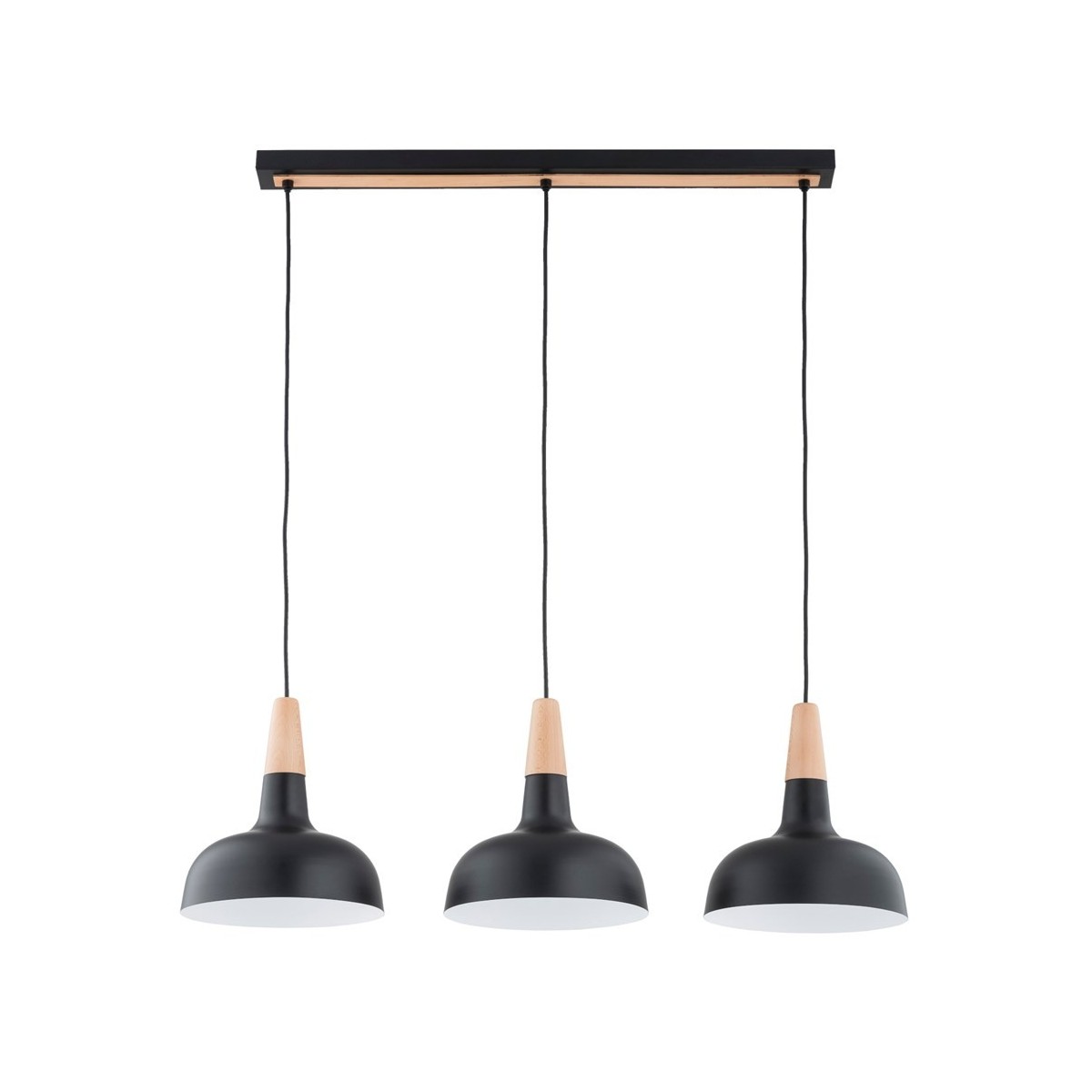 LAMPA WISZĄCA ALFA RODOS CZARNO-ZŁOTA 3xE27