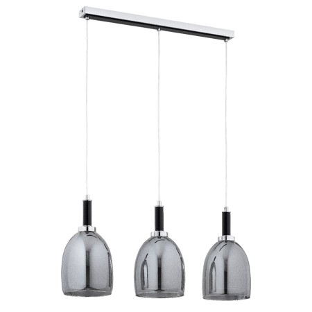 LAMPA WISZĄCA ALFA LISSY CZARNO-CHROMOWA 3xE27