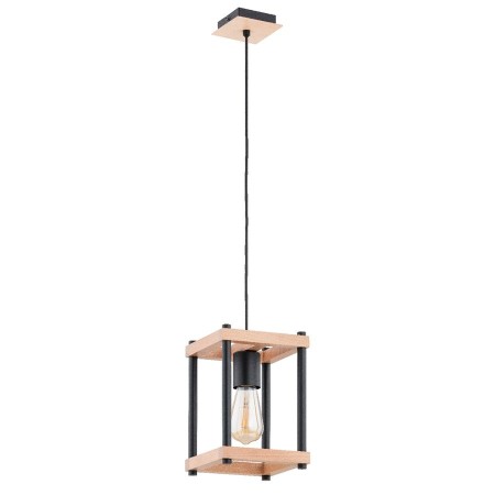 LAMPA WISZĄCA ALFA DASO DREWNIANA 1xE27