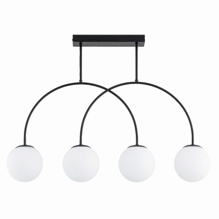 LAMPA SUFITOWA ALFA DILAR CZARNO-BIAŁA 4xE14