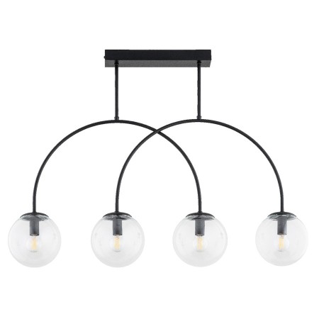 LAMPA SUFITOWA ALFA DILAR CZARNA 4xE14