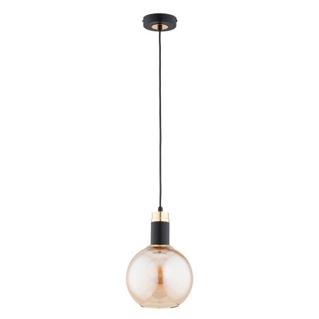 LAMPA WISZĄCA ALFA CELEST 200 ZŁOTO I CZARNO 1xE27