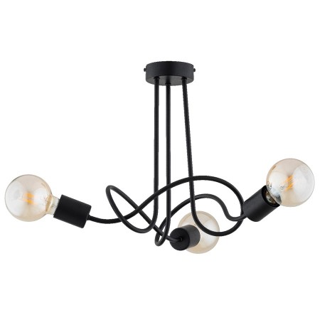 LAMPA SUFITOWA ALFA WINGO CZARNA 3xE27