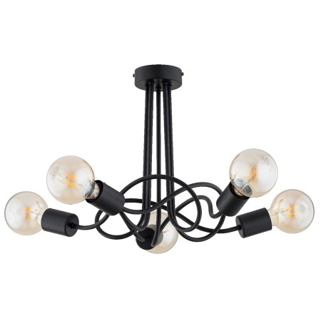 LAMPA SUFITOWA ALFA WINGO CZARNA 5xE27