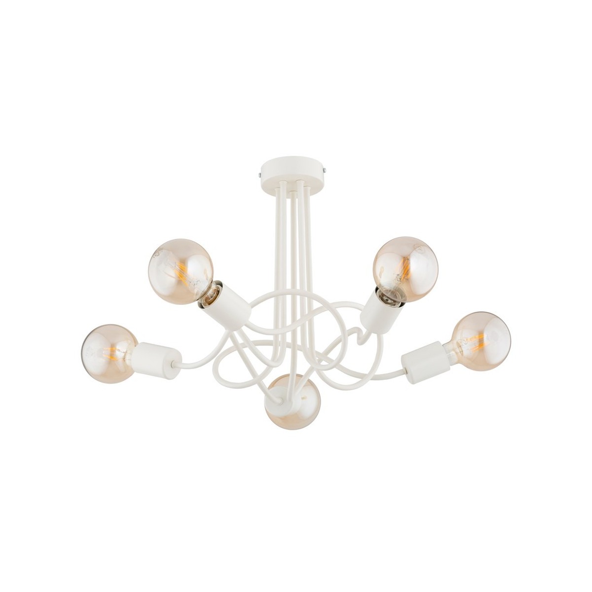 LAMPA SUFITOWA ALFA WINGO KREMOWA 5xE27