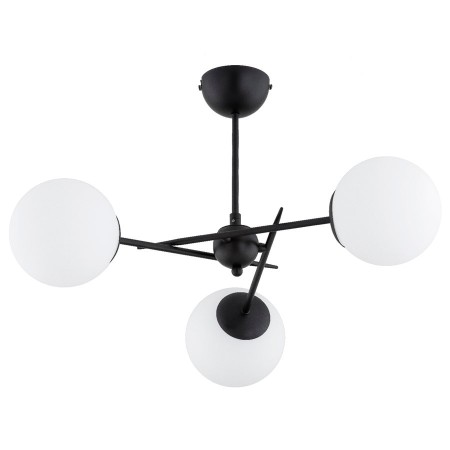 LAMPA SUFITOWA ALFA PRIMERY CZARNO-BIAŁA 3xE14