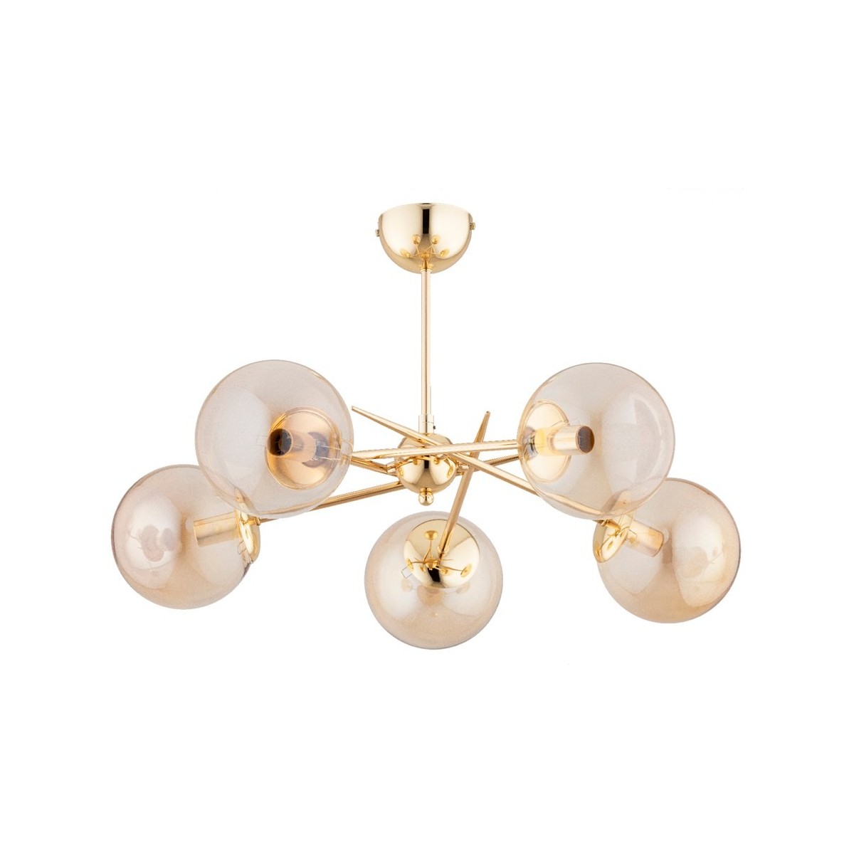 LAMPA SUFITOWA ALFA PRIMERY GOLD 5xE14