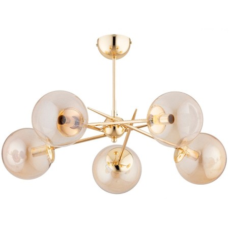 LAMPA SUFITOWA ALFA PRIMERY GOLD 5xE14