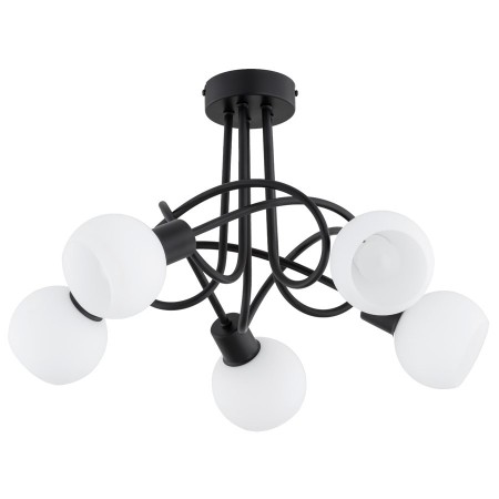 LAMPA SUFITOWA ALFA ERYKA CZARNA 5xE14