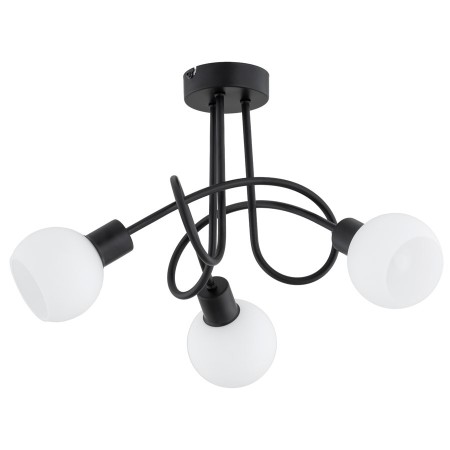 LAMPA SUFITOWA ALFA ERYKA CZARNA 3xE14