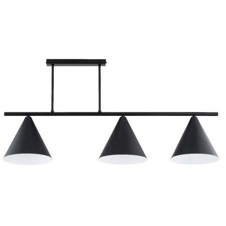 LAMPA SUFITOWA ALFA TORUS CZARNA 3xE27