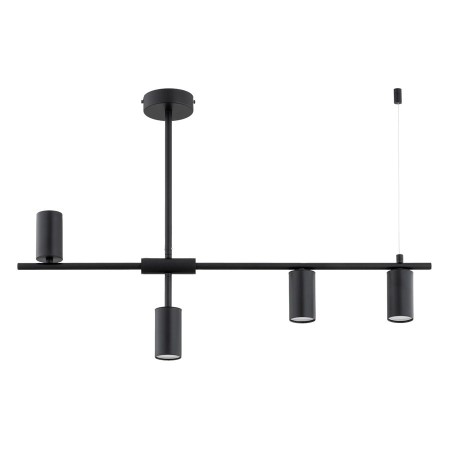 LAMPA SUFITOWA ALFA SAUR CZARNA 4xGU10