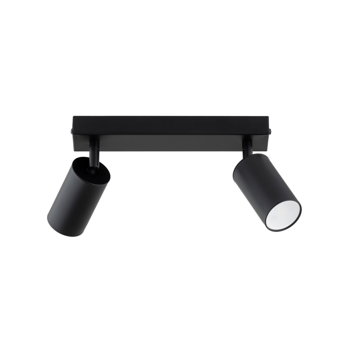 LAMPA SUFITOWA ALFA ATLET CZARNA 2xGU10