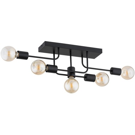 LAMPA SUFITOWA ALFA GOISA CZARNA 5xE27
