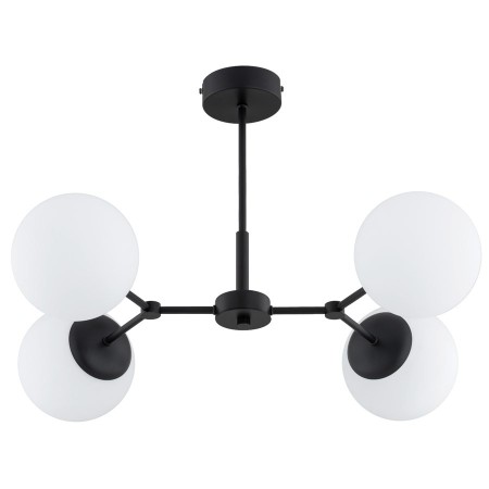 LAMPA SUFITOWA ALFA FOTON CZARNO-BIAŁA 4xE14