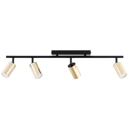 LAMPA SUFITOWA ALFA KAMEL CZARNO-ZŁOTA 4xGU10