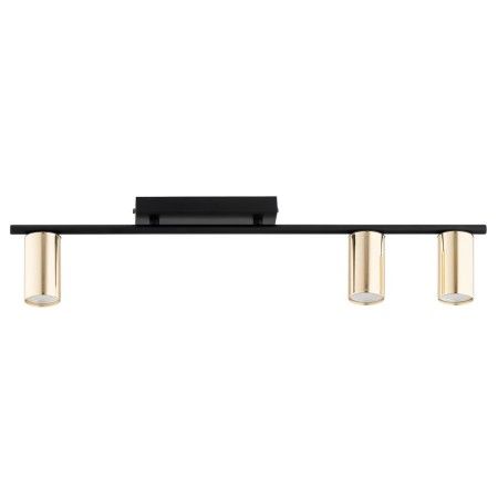 LAMPA SUFITOWA ALFA KANON CZARNO-ZŁOTA 3xGU10