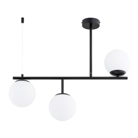 LAMPA SUFITOWA ALFA LUNA CZARNO-BIAŁA 3xE14
