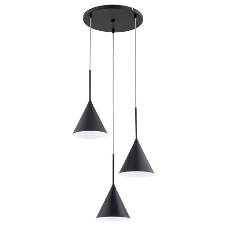LAMPA WISZĄCA ALFA FABO CZARNA 3xE14