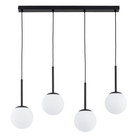 LAMPA WISZĄCA ALFA PERIO CZARNO-BIAŁA 4xE14