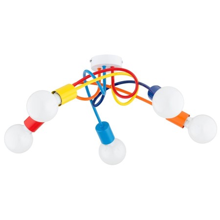 LAMPA SUFITOWA ALFA DISEL MULTICOLOR 5 x E27