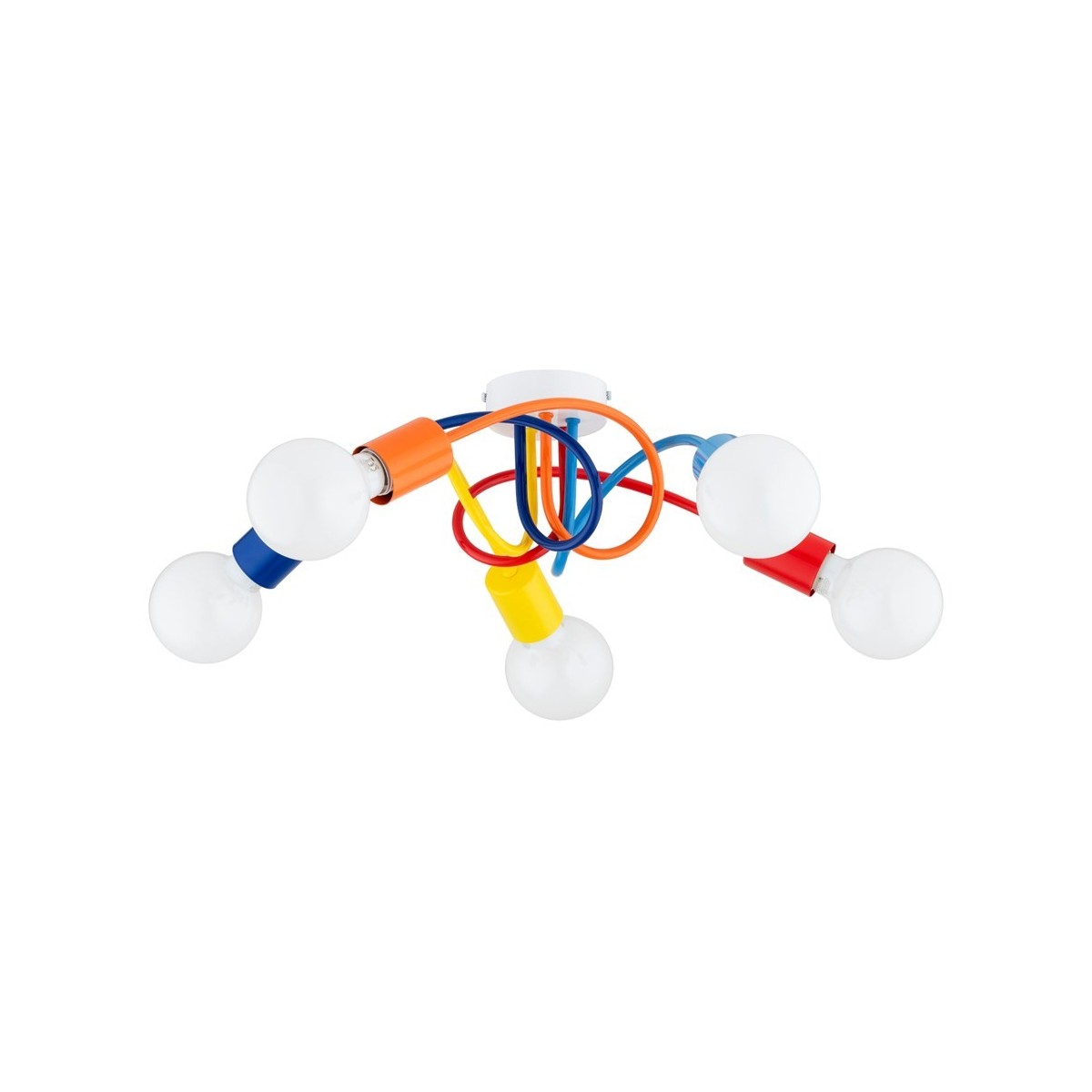 LAMPA SUFITOWA ALFA FARTA MULTICOLOR 5xE27