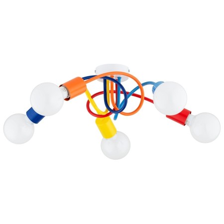 LAMPA SUFITOWA ALFA FARTA MULTICOLOR 5xE27