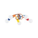 LAMPA SUFITOWA ALFA FARTA MULTICOLOR 5xE27