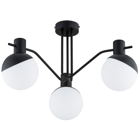 LAMPA SUFITOWA ALFA ENIGMA CZARNO-BIAŁA 3xE14
