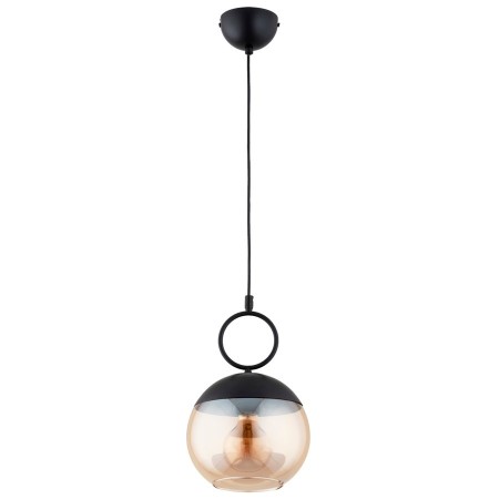 LAMPA WISZĄCA ALFA SITRO 200 CZARNO-BURSZTYNOWA 1xE14